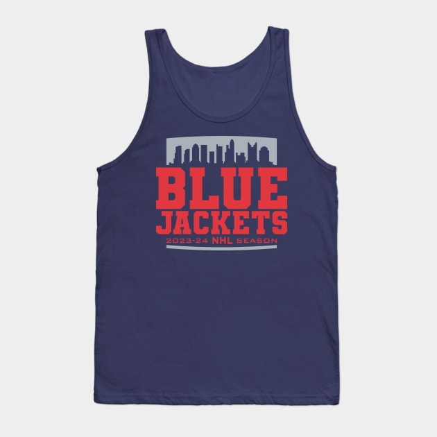 Blue Jackets Hockey 2023-24 Tank Top by Nagorniak